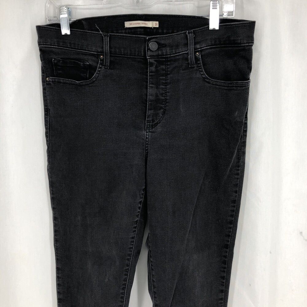 Levis 311 Shaping Skinny Black Denim Jeans 19626-0000 31x30 (32x29 Actual)